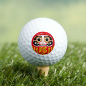 Daruma doll (traditional Japanese good luck charm) ゴルフボール (インサイチュ 木)