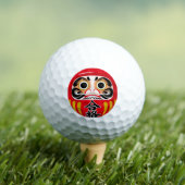 Daruma doll (traditional Japanese good luck charm) ゴルフボール (インサイチュ 木)