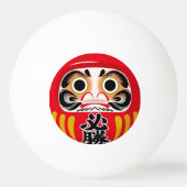 Daruma doll (traditional Japanese good luck charm) 卓球ボール (正面)