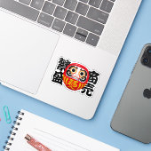 Daruma for Business Success and Prosperity シール (ノートパソコンとiPhone)
