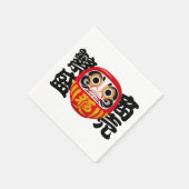 Daruma for Business Success and Prosperity スタンダードカクテルナプキン (角)