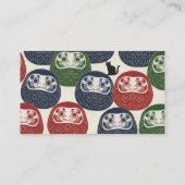 Daruma & Hidden Cat Business Cards 名刺 (裏面)