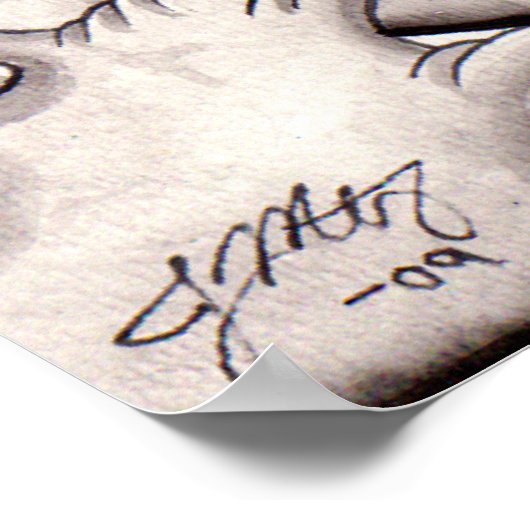 "Daruma-San" ポスター (角)