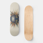 Daruma Skateboard – Japanese Ukiyo-e Inspired Art スケートボード (正面)
