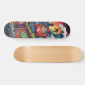 Daruma Skateboard – Japanese Ukiyo-e Street Art スケートボード (横)