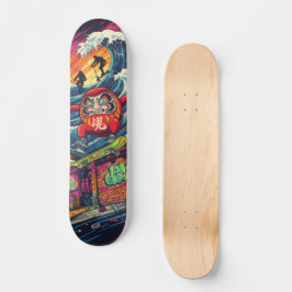 Daruma Skateboard – Japanese Ukiyo-e Street Art スケートボード