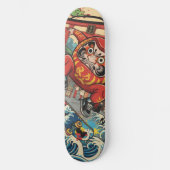 Daruma Skateboard – Japanese Ukiyo-e Street Art スケートボード (正面)