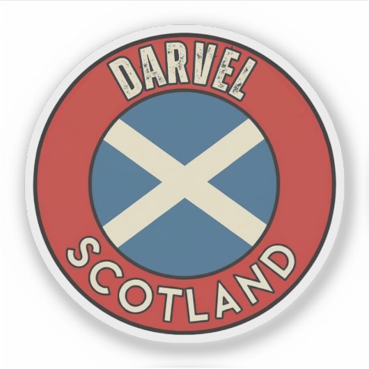 Darvel, Scotland シール (正面)