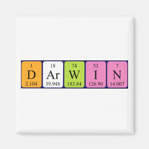 Darwin周期表名磁石 マグネット