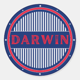 Darwin City Pride Emblem – Australian Identity ラウンドシール
