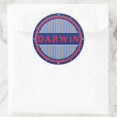 Darwin City Pride Emblem – Australian Identity ラウンドシール (バッグ)