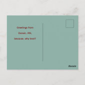 Darwin, Minnesota Twine Ball Souvenir Postcard ポストカード (裏面)