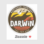 Darwin, Northern Territory Australiaステッカー シール (シート)