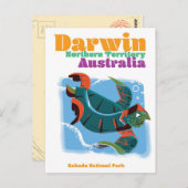 Darwin, Northern Territory Australia旅行ポスター ポストカード (正面/裏面)