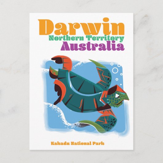 Darwin, Northern Territory Australia旅行ポスター ポストカード (正面)