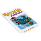 Darwin, Northern Territory Australia旅行ポスター マグネット (右側)