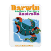 Darwin, Northern Territory Australia旅行ポスター マグネット (縦)
