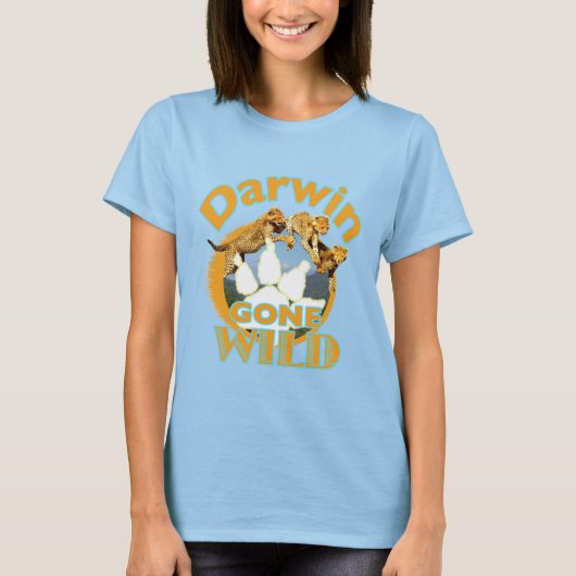 DARWIN WENT WILDロゴティー Tシャツ (正面)