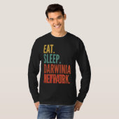 Darwinia Network 暗号 Eat Sleep Darwinia Network Tシャツ (正面フル)