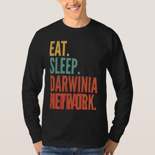 Darwinia Network 暗号 Eat Sleep Darwinia Network Tシャツ (正面)