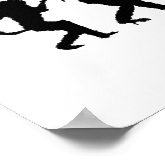 Darwinian Evolution of Rap "RAPPER" Art Poster ポスター (角)