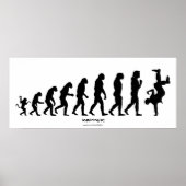 Darwinian Evolution of Rap "RAPPER" Art Poster ポスター (正面)
