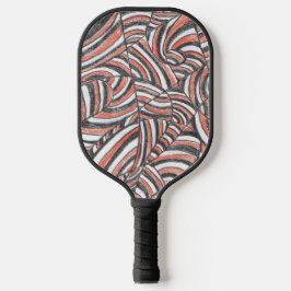Darya | アブストラクト ハンドドローンファッション トートバッグ ピックルボールラケット