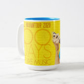 Daryl Shawn 100日のライブミュージックコーヒーマグ ツートーンマグカップ (正面左)