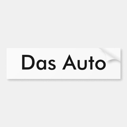 Dasの自動車 バンパーステッカー (正面)