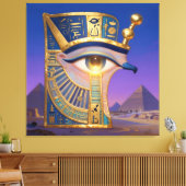 Das Ägyptische Auge  キャンバスプリント (インサイチュ (リビング))