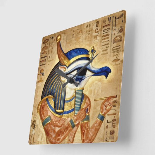 Das Ägyptische Auge  スクエア壁時計 (傾斜)