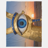 Das Ägyptische Auge´3 フリースブランケット (正面)