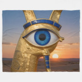 Das Ägyptische Auge´3 フリースブランケット (正面(横))