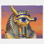 Das Ägyptische Auge´5 フリースブランケット (正面(横))