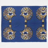 Das Ägyptische Auge´8 フリースブランケット (正面(横))