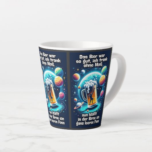 Das Bier im Kopf  カフェラテマグ (右アングル)