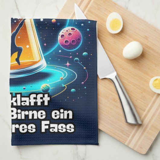 Das Bier im Kopf キッチンタオル (四つ折り)