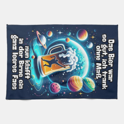 Das Bier im Kopf  キッチンタオル (横)