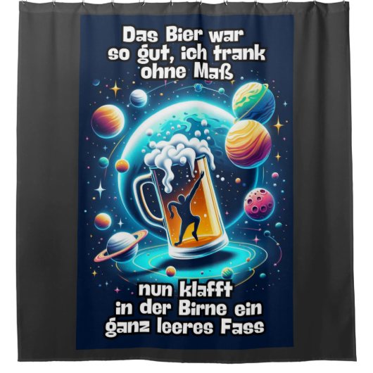 Das Bier im Kopf  シャワーカーテン (正面)