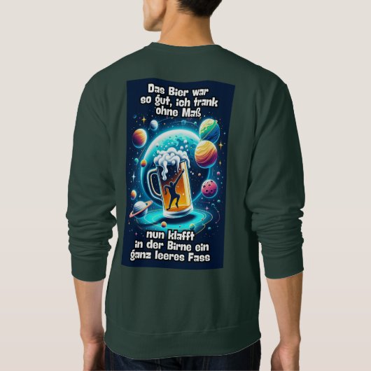 Das Bier im Kopf  スウェットシャツ (裏面)