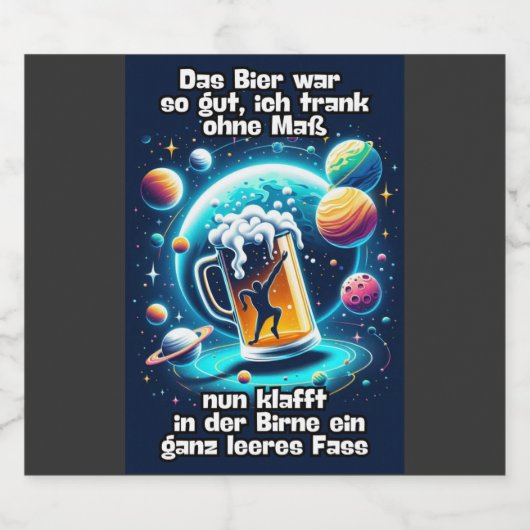 Das Bier im Kopf  ビールラベル (シングルラベル)