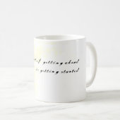 Das Geheimnis vom Vorankommen コーヒーマグカップ (正面右)