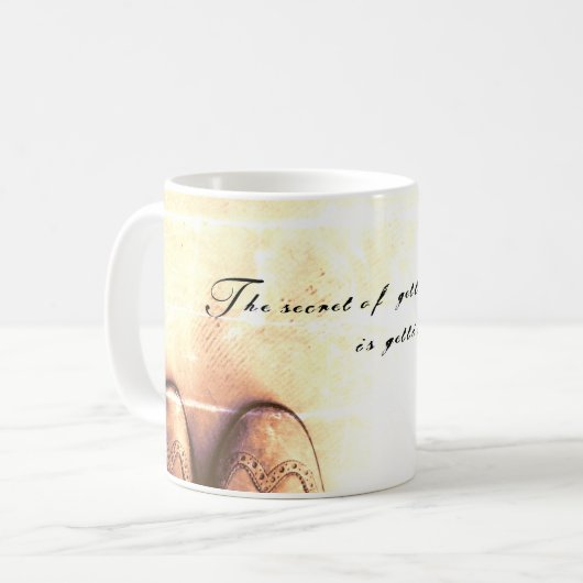 Das Geheimnis vom Vorankommen コーヒーマグカップ (正面左)