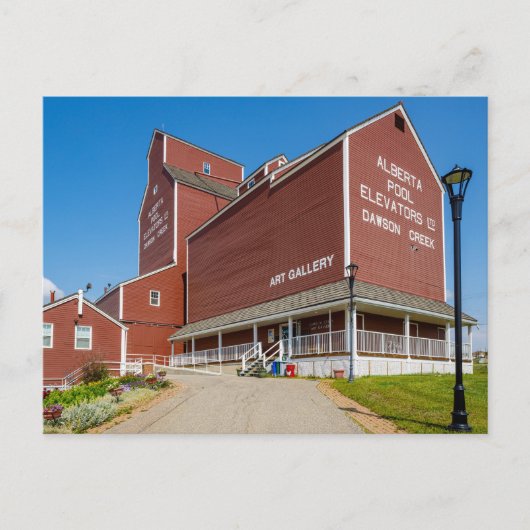 Das historische Getreidesilo von Dawson Creek in A ポストカード (正面)