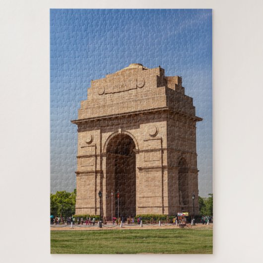 Das India Gate in Neu Delhi ジグソーパズル (縦)