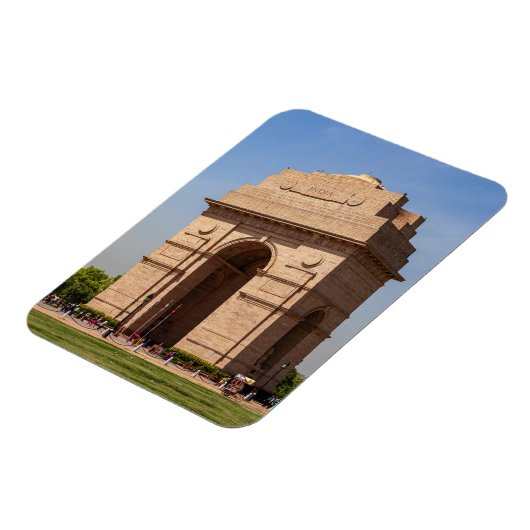 Das India Gate in Neu Delhi  マグネット (左側)