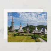 Das Kloster Barsana in Rumänien ポストカード (正面/裏面)