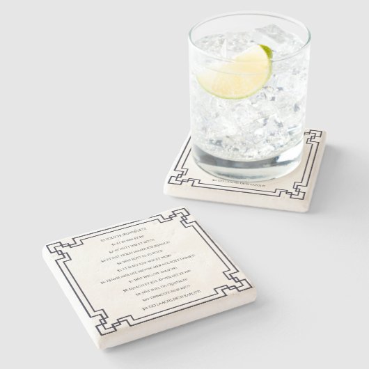 Das Kölsche Grundgesetz – Köln Cologne Jugendstil ストーンコースター (横)