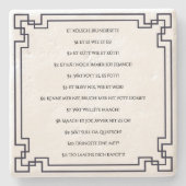 Das Kölsche Grundgesetz – Köln Cologne Jugendstil ストーンコースター (正面)