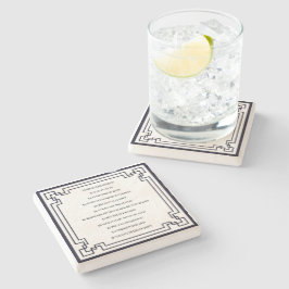 Das Kölsche Grundgesetz – Köln Cologne Jugendstil ストーンコースター